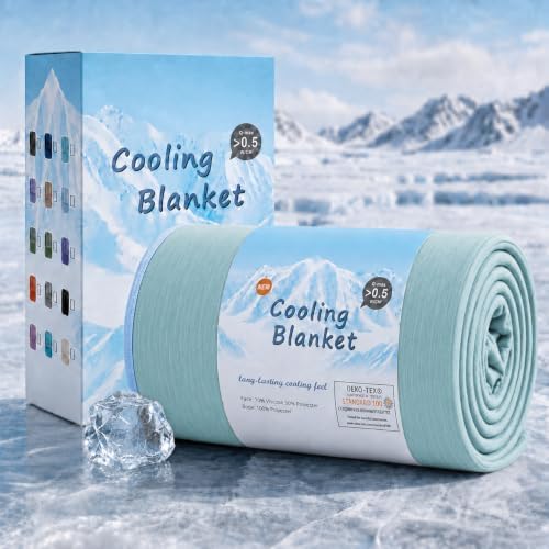 Topcee Cooling Blanket Queen Size 90"x90" for Hot Sleepers Summer Blanket by Topcee%E2%80%94ForYourGoodSleep