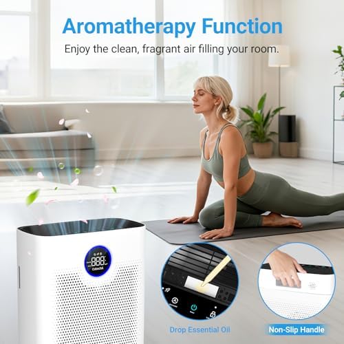 Air Purifiers for Home Large Room Up to 2216 Ft², 3-in-1 Filter, White - Image 5
