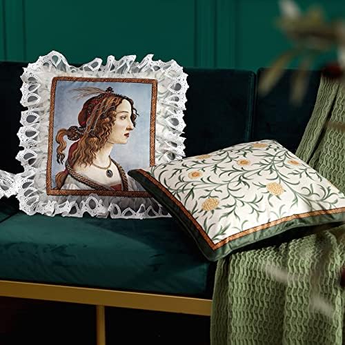patdrea Designer French Velvet Throw Pillow Cover,12"x20"-Botticelli D - Image 4