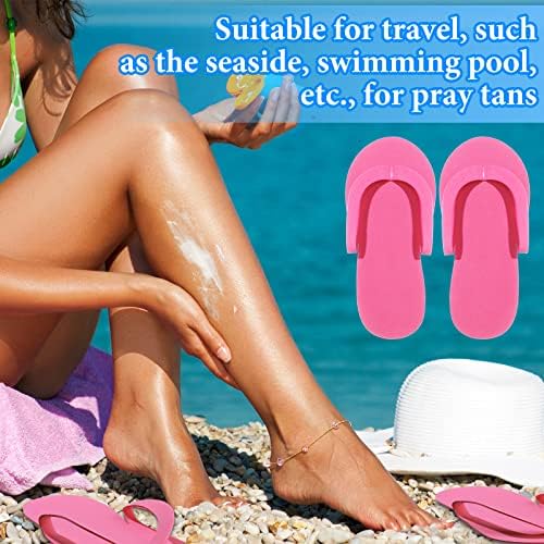 Janmercy 90 Pcs Pedicure Flip Flops, Foam Disposable Slipper for Guest - Image 6