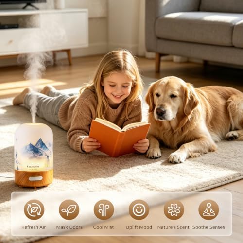 Hand Blown Glass Essential Oil Diffuser for Home, Yoga and Office - Image 2