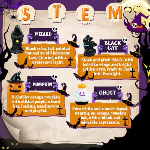 Halloween Bath Bombs Potion Kits for Kids with Toys Inside 4 Pcs Boo Basket - Image 2