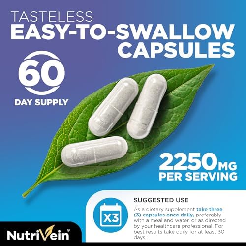 Nutrivein Multi Collagen Peptides Pills 2250 mg - 180 Capsules, 5 Types - Image 5