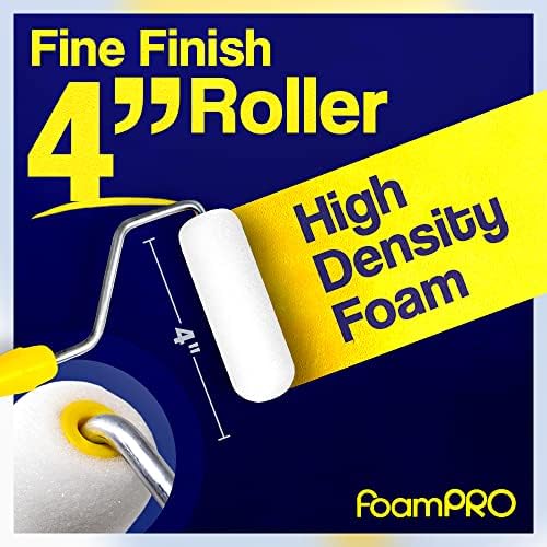 Foampro 164 Fine Finish Roller (High-Density Foam), 4", Pack of 1 - Image 3