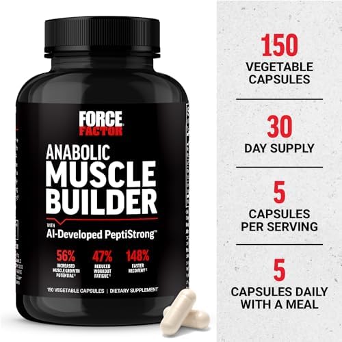 Force Factor Anabolic Muscle Builder, Muscle Building Supplement for Men - Image 4