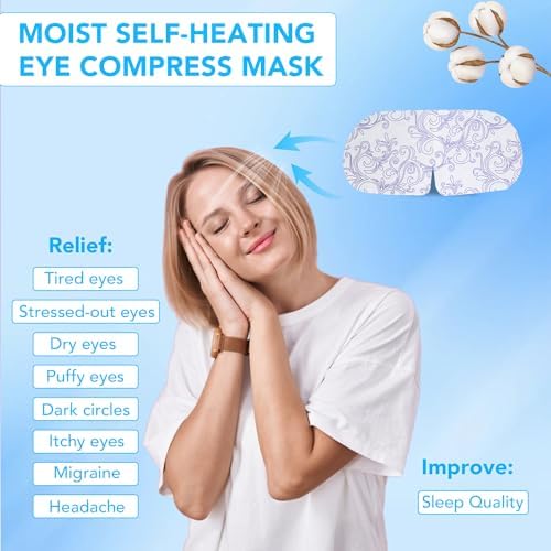 XPCARE 48 Pack Steam Eye Mask Disposable for Dry Eyes Cornea Care-Unscented - Image 2