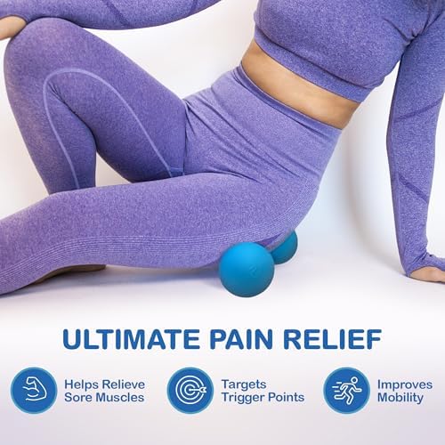 Peanut Massage Ball - Double Lacrosse Massage Ball & Mobility Ball for Physical Therapy - Deep Tissue Massage Tool for Myofascial Release, Muscle Relaxer, Acupoint Massage - Image 2