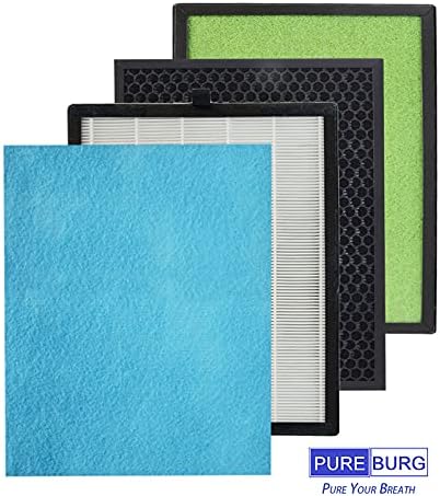 PUREBURG Replacement Filter Set Compatible with Colzer 142C, Simpure HP9, SP-HP9-RF Air Purifiers, 2-Pack H13 HEPA 4-Stage Filtration Activated carbon - Image 5