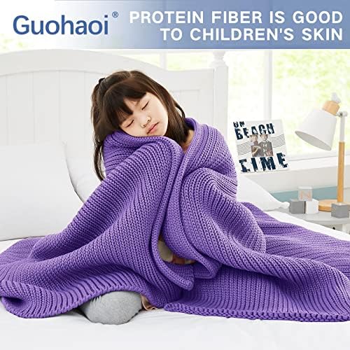 Guohaoi Knitted Weighted Blanket for Adults, 50"x60" 10lbs Full/Queen Size - Image 3