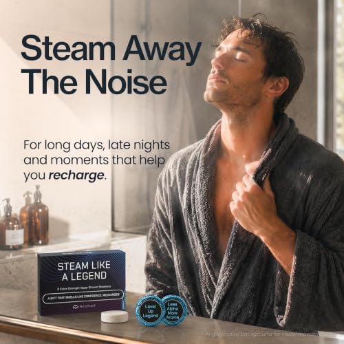 Shower Steamers Aromatherapy 6 Pack Gifts for Men, Gift for Dad & Him, Birthday Gifts for Men Who Have Everything - for Dad, Husband, Brother, Boyfriend or Grandpa - Image 4