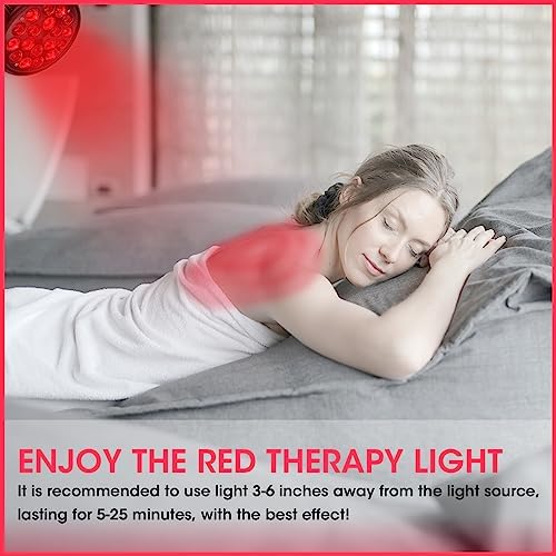 Red Light Therapy Lamp-54W 18 LED Infrared Light Therapy Device with Adjustable Lamp Holder, 660nm Red and 850nm Near Infrared for Face Body - Image 5