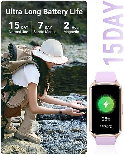 Amzhero Health Fitness Tracker with 24/7 Heart Rate, Blood Oxygen, Blood Pressure, Sleep Tracker, 5ATM Waterproof Activity Trackers with Step Tracker, Pedometer (S & L Bands Included) - Image 5
