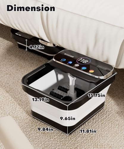 OOAMBB Collapsible Foot Spa Bath with Remote Control,Heat,Bubble,Timer - Image 6