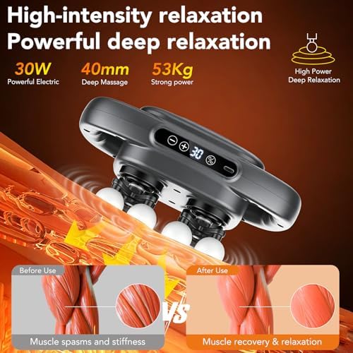 IKG 16 Head Massage Gun Deep Tissue, Body Massage for Back, Shoulders, Neck, Legs, Foot, Massage Gun deep Tissue, Percussion Massager with 3 Modes&30 Intensities Body Muscle Pain Relief, Ideal Gifts - Image 2