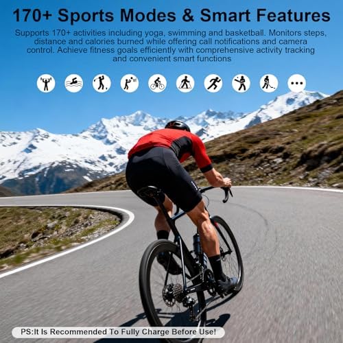 Smart Bracelet Fitness Trackers for Men Women, Smart Watch 24/7 Heart Rate Sleep Stress HRV Monitor, 170+ Sports Modes, 2 Bands, Free APP - Image 6