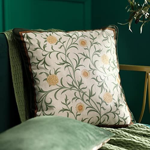 patdrea Designer French Velvet Throw Pillow Cover,18"x18"-Botticelli B - Image 2