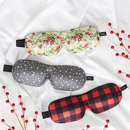 Bucky 40 Blinks No Pressure Printed Eye Mask for Travel & Sleep, Holly, One Size - Image 2