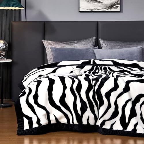Korean Mink Blanket 59×79 inch,Silky Soft and Warm,2 Ply Reversible Raschel Bed Blanket for Single Bed. - Image 7