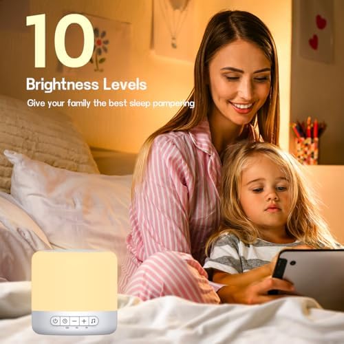 Easysleep Optical Lamps Sound Machine Baby White Noise Machine for Sleeping with 30 Soothing Sounds 12 Night Light,Timers, App Remote Control,Night Light Sleep Machine for Nursery Kid - Image 4