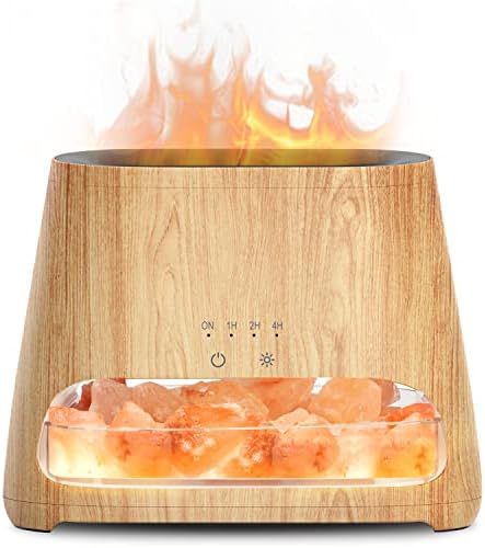 SALKING 2-in-1 Essential Oil Diffuser for Home & Himalayan Salt Lamp, 150ml by SALKING