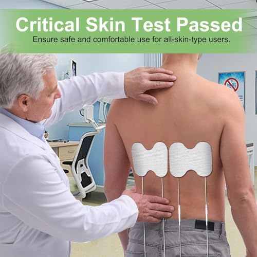 Tens Unit Electrode Pads Large 4X6" for Lower Back Shoulders Neck & Knees, Reusable TENS Unit Pads Compatible with 7000 & AUVON TENS, FDA 510(k) Cleared SM Electrodes, 2mm Pin Connector- 6 Pcs - Image 5