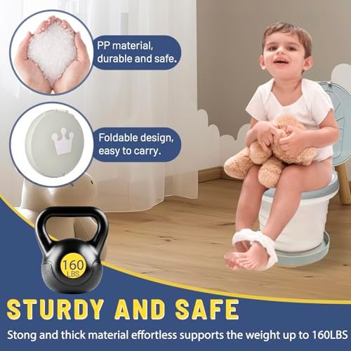 Portable Potty for Toddler,Travel Potty Seat for Toddler,Travel Toilet Kids - Image 2