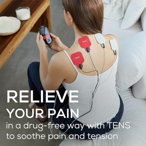 Beurer EM59 Digital 3-in-1 TENS Unit, EMS & Heat Therapy for Pain Relief & Relaxation, Muscle Stimulator with 2 Adjustable Channels, 64 Applications, Timer Function - Image 3