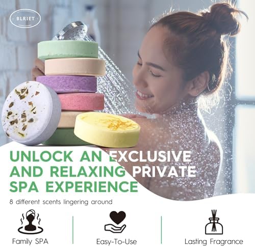 Shower Steamers Aromatherapy Mothers Day Gifts for Women 8 Pack, Shower Bombs Birthday Gift for Mom with Lavender Natural Essential Oils, Self Care Gifts for Women Lover Home Spa - Image 2