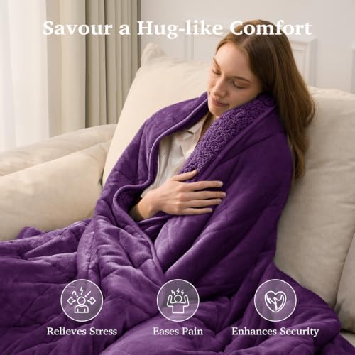 Sivio Weighted Blanket for Adult, Queen Size 20 lbs 60 x 80 Inches - Image 4