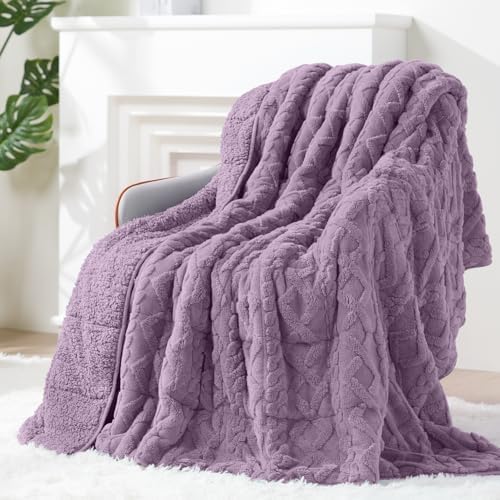Ultra Soft Sherpa Weighted Blanket for Adults, 48"x72" 15lbs Heavy Blankets by EazfyPro