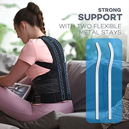 sicheer Posture Corrector for Women and Men Back Brace Straightener Shoulder Upright Support Trainer for Body Correction and Neck Pain Relief, Small(waist 26-33 inch) - Image 4