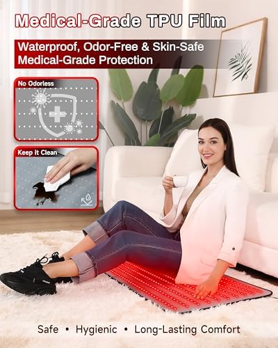 Medical Grade Red Light Therapy Mat for Body, FSA&HSA, 38" × 23.6" - Image 3