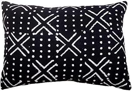 Trade Star Handmade Lumbar Pillow Case Boho Cushion Cover 100% Cotton Pillow Cover for Bedroom Throw Pillow Cases Farmhouse Decorative Tribal Beautiful Indain Cushion Cover (12x18 Inches) by TradeStar