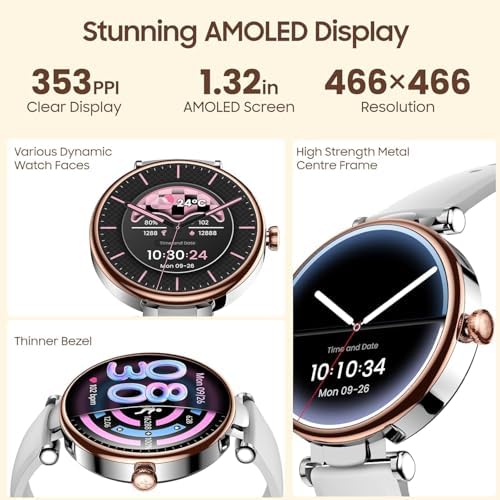 TOZO S8 AMOLED Smart Watch for Women Men, 3ATM Waterproof Fitness Tracker - Image 2