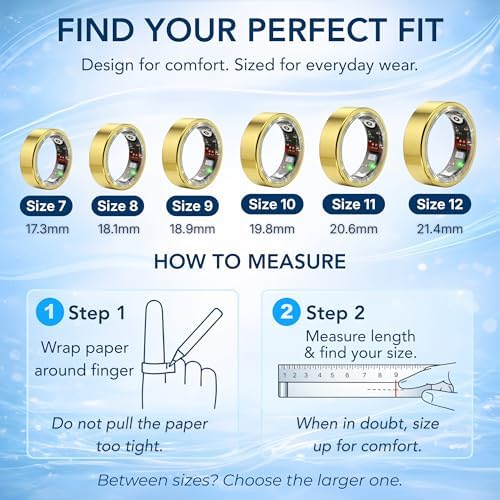 Smart Ring Fitness Tracker for Men & Women with Sleep, Heart Rate & SpO2 - Image 2