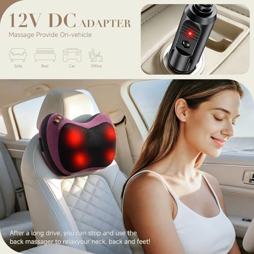 Papillon Shiatsu Back Massager with Heat,Gifts for Women Men, NOT Cordless - Image 5