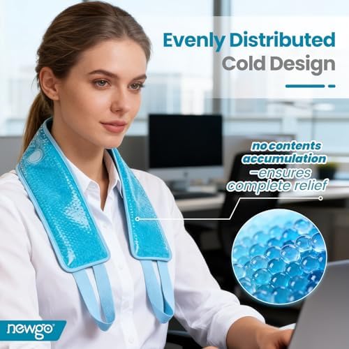 NEWGO Ice Pack for Neck Pain Relief, FSA Eligible, Blue - Image 2