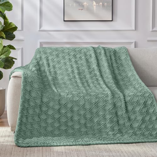 Anysay Knitted Weighted Blanket for Adult,Chunky Knit Throw 80''*87'' 20lbs - Image 5