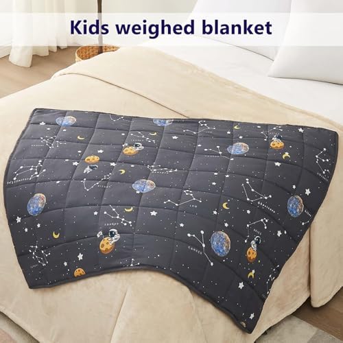 Weighted Blanket 6lbs, 48"x72", Soft Space Twin Cooling Heavy Blanket - Image 6