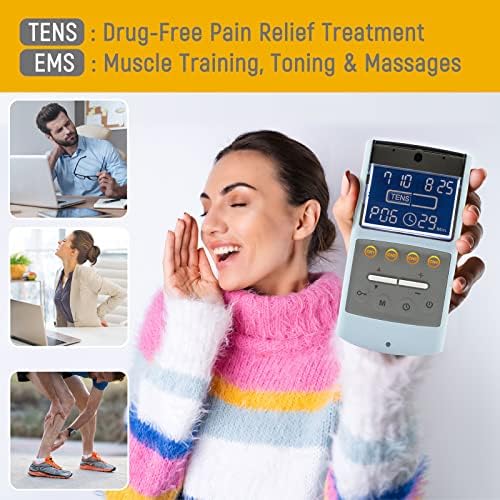 iStim TENS EMS Muscle Stimulator, EV-906 for Pain Relief and Muscle Strengthening, Japanese Gelled Electrodes Included - Image 4