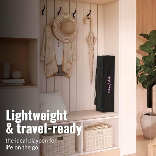 Dream On Me Nest Portable Playard, Lightweight, Foldable, Carry Bag, Pink - Image 6