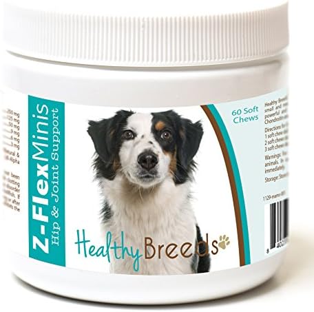 Healthy Breeds Miniature American Shepherd Z-Flex Minis Hip and Joint Support Soft Chews 60 Count by HealthyBreeds