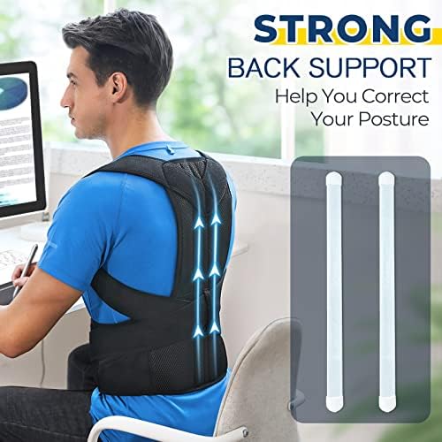 DIANMEI Back Brace Posture Corrector for Women and Men, Back Braces for Upper and Lower Back Pain Relief, Adjustable and Fully Back Support Improve Posture and Lumbar Support(XXL, 43"-49" Waist) - Image 4