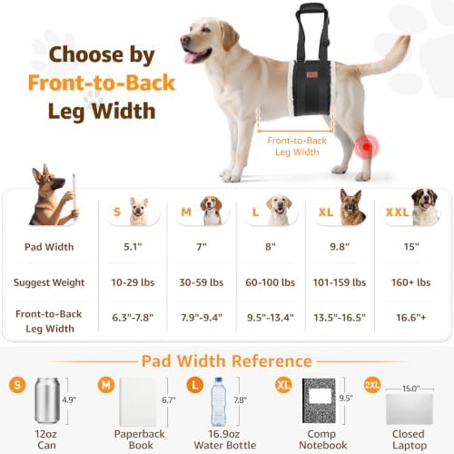 Adjustable Dog Sling for Large Dogs Hind Leg Support Weak Legs Mobility Aid - Image 3
