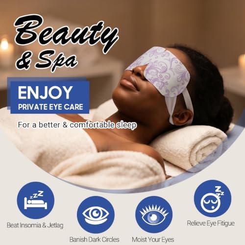 16 Packs Steam Eye Masks for Dry Eyes, Self Heating Warm Compress, Lavender - Image 4