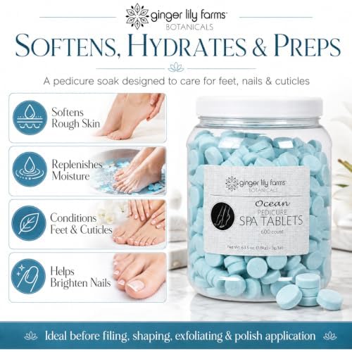 Ginger Lily Farms Botanicals Pedicure Spa Tablets, 600-Ct, Ocean - Image 4