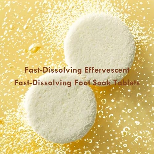 NOVAL Pedicure Spa Tablet - Fast Dissolving, Gentle & Portable Foot Soak for Softening Calluses & Hydrating Skin, Tiny Travel Size, Pineapple Scent - Image 4
