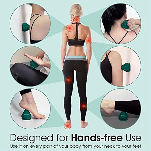 Solacium Mountable Massage Therapy Tool - Multi-Surface Suction Cup Wall Massage Tool for Sore Muscles, Myofascial Release, Stress Relief, Trigger Point and Deep Tissue Massage (Dark Green) - Image 2