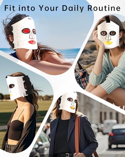 Infrared Red Light Therapy Mask for Face, Cordless Skincare Device - Image 6