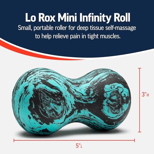 OPTP Lo Rox Mini Infinity Roll – Compact Mini Roller, Teal, 5" x 3" - Image 3
